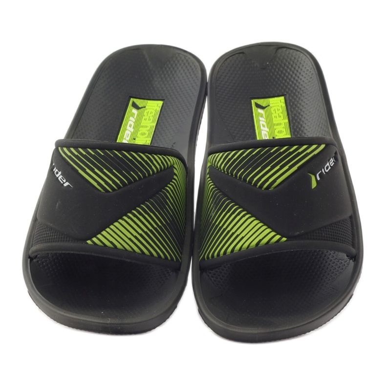 Chaussons loisirs garçon Rider noir le noir vert 4 Chaussons loisirs garçon Rider noir le noir vert 4