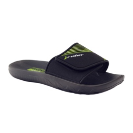 Rider 82326 chaussons de piscine loisirs le noir vert 1