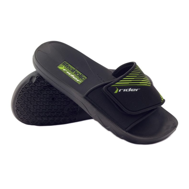 Rider 82326 chaussons de piscine loisirs noir vert 3