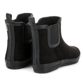 Kylie Galoches en daim femme noir 1