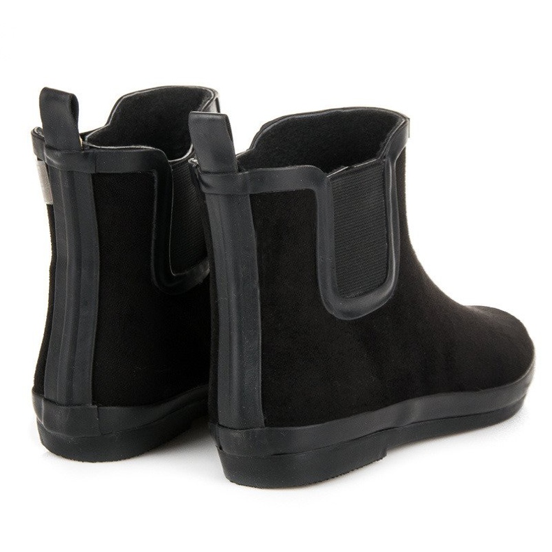 Kylie Galoches en daim femme noir 1