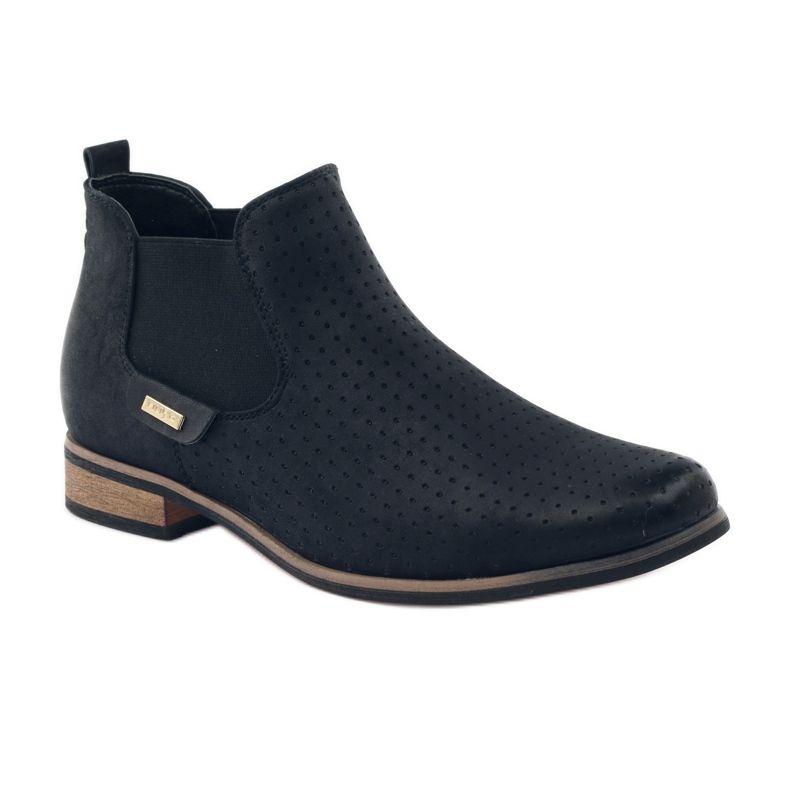 Bottines Filippo Jodhpur à enfiler noires 1
