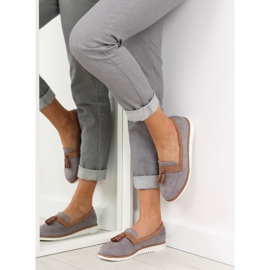Gris Mocassins pour femme 9167 Gris 1