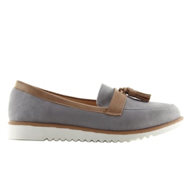 Gris Mocassins pour femme 9167 Gris 2
