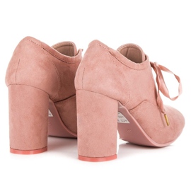 Seastar Chaussures en daim sur le poteau rose 1