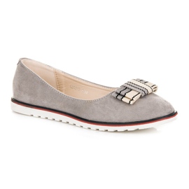 Ballerines en daim gris 3