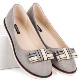 Ballerines en daim gris 6
