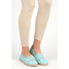 Seastar Espadrilles en dentelle menthe vert 6