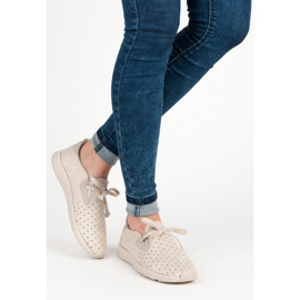 Kylie Slipons en daim ajouré brun 2