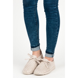 Kylie Slipons en daim ajouré brun 1