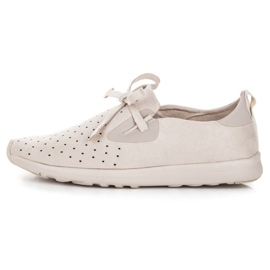 Kylie Slipons en daim ajouré brun 3