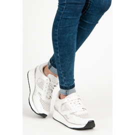 Kylie Baskets Blanches En Maille 2