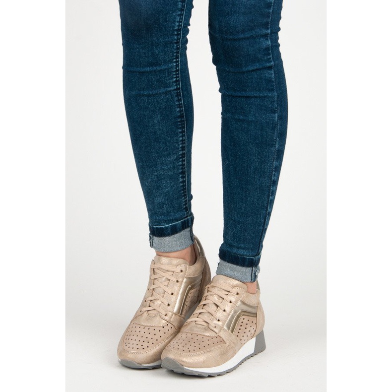 Kylie Baskets à la mode sur la plate-forme jaune 1