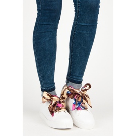 Vices Baskets nouées avec un vice de ruban blanc 1