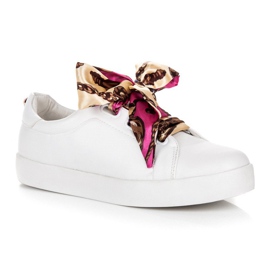 Vices Baskets nouées avec un vice de ruban blanche 5