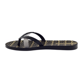 Chaussons femme loisirs Ipanema 82289 le noir jaune 2