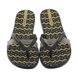 Chaussons femme loisirs Ipanema 82289 le noir jaune 4