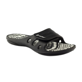 Rider 82213 chaussons de piscine velcro noir blanc 1