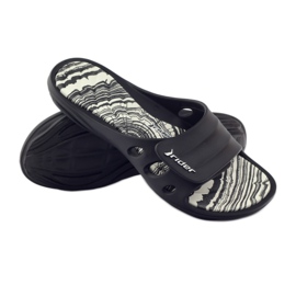 Rider 82213 chaussons de piscine velcro noir blanche le noir 3