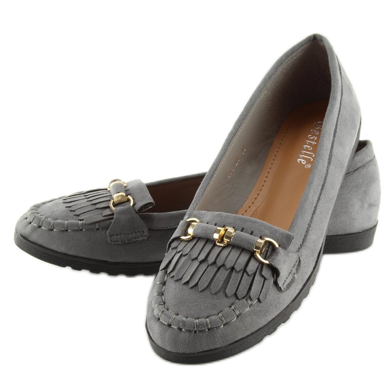 Gris Mocassins femme 680-25 BAL-1 gris 1 Gris Mocassins femme 680-25 BAL-1 gris 1