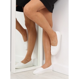 Blanc 4163 Baskets à enfiler blanches super confortables 3