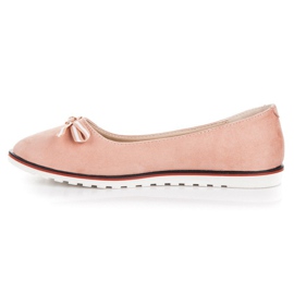 Ballerines en daim rose 3