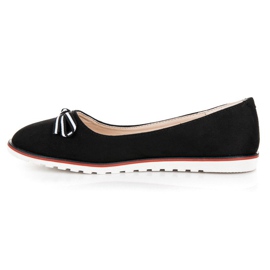 Ballerines en daim noir 1