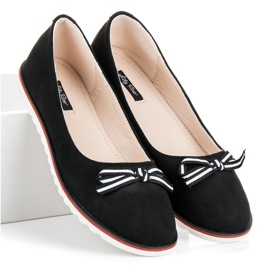 Ballerines en daim le noir 3