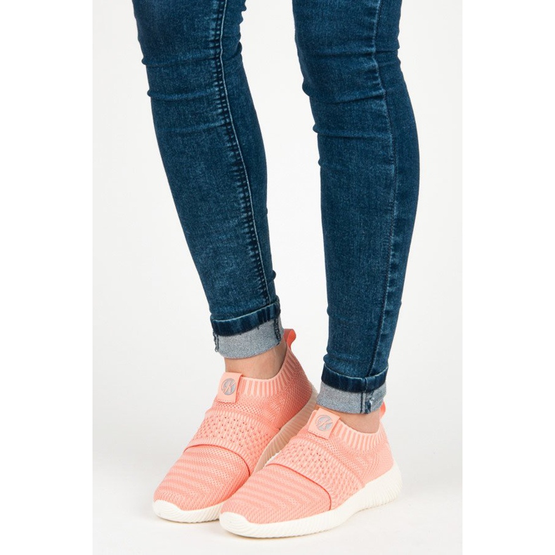 Kylie Espadrilles textiles à enfiler rose 1