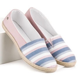 Espadrilles à enfiler Vices rose 1