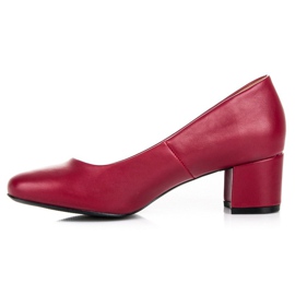 Vices Escarpins à talons bas rouge 1