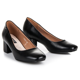 Vices Escarpins à talons bas le noir 3