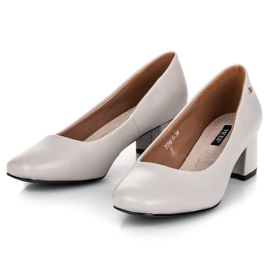 Vices Escarpins à talons bas gris 2