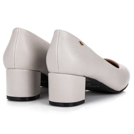 Vices Escarpins à talons bas gris 3