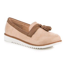 Boho vices mocassins beiges 2