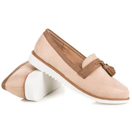 Boho vices mocassins beiges 4