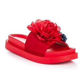 Seastar Chaussons femme Fleurs rouge 1