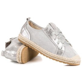 Seastar Espadrilles en daim à lacets gris 3
