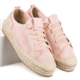 Seastar Espadrilles Ajourées Sur La Reliure rose 4