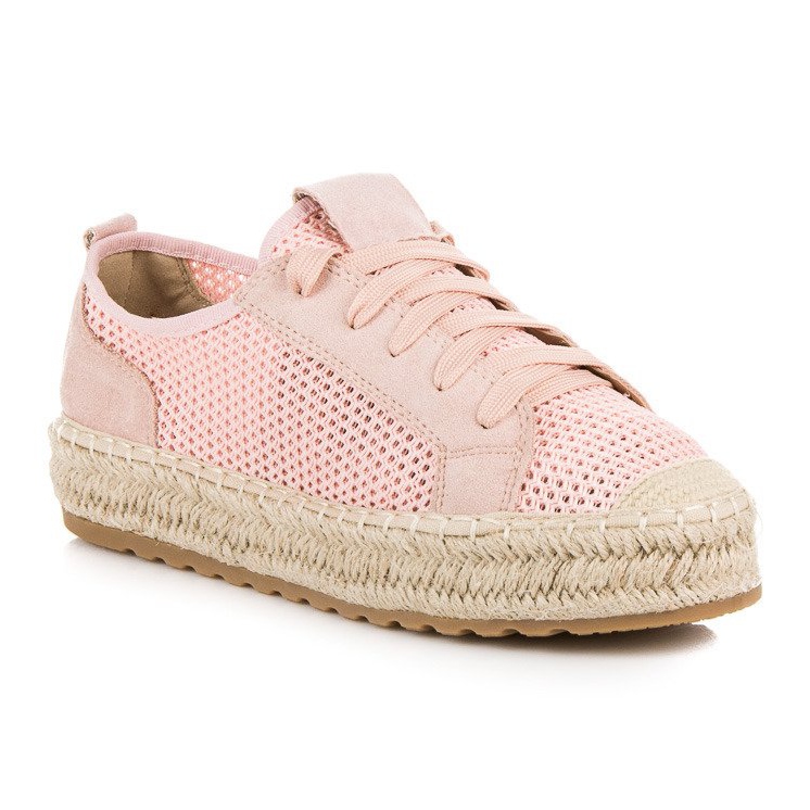 Seastar Espadrilles Ajourées Sur La Reliure rose 1