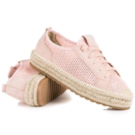 Seastar Espadrilles Ajourées Sur La Reliure rose 3