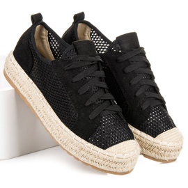 Seastar Espadrilles Ajourées Sur La Reliure le noir 2