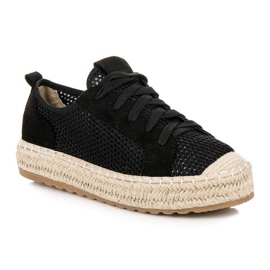 Seastar Espadrilles Ajourées Sur La Reliure le noir 3