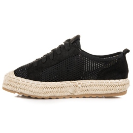 Seastar Espadrilles Ajourées Sur La Reliure le noir 4
