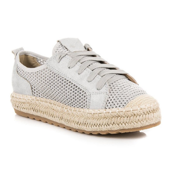 Seastar Espadrilles Ajourées Sur La Reliure gris 1