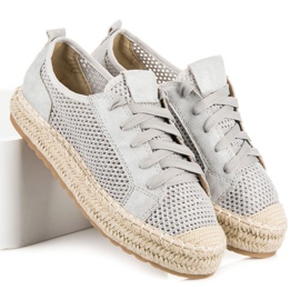 Seastar Espadrilles Ajourées Sur La Reliure gris 4