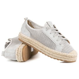 Seastar Espadrilles Ajourées Sur La Reliure gris 3
