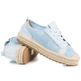 Seastar Espadrilles Ajourées Sur La Reliure bleu 4