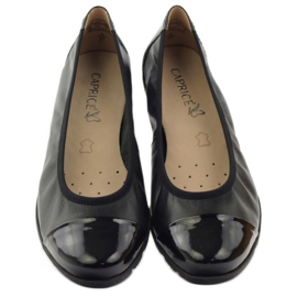 Caprice Ballerinas pour femmes confortables 9-22152-28 noir avec onair 4