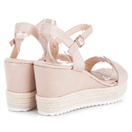 Seastar Sandales espadrilles compensées brun 2
